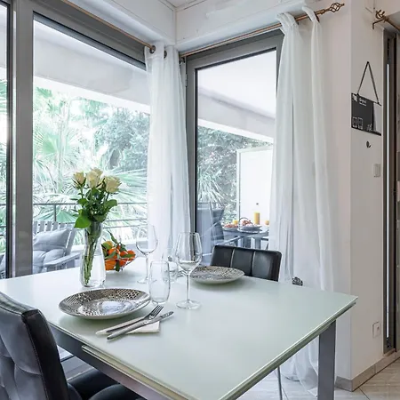 Studio Centre Terrasse Climatisation 50M Plage Menton Exterior photo